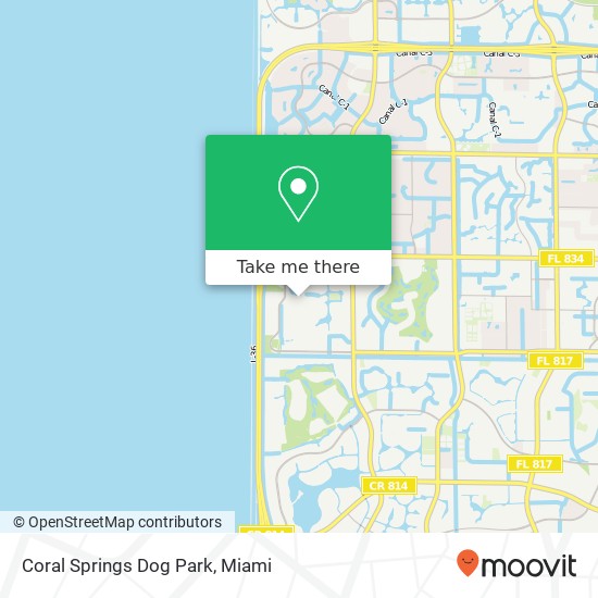 Coral Springs Dog Park map