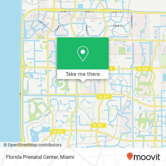 Florida Prenatal Center map