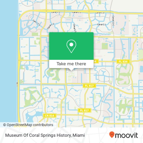 Museum Of Coral Springs History map