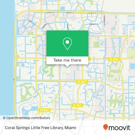 Coral Springs Little Free Library map