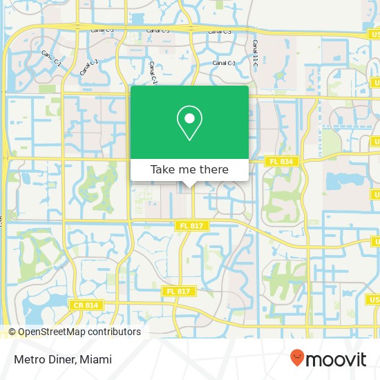 Metro Diner map