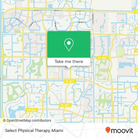 Select Physical Therapy map