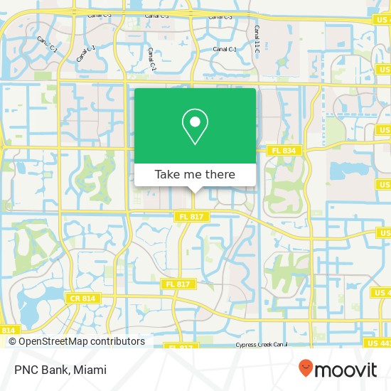 PNC Bank map