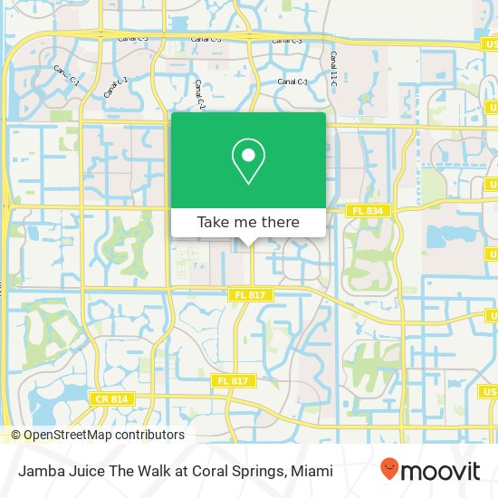 Mapa de Jamba Juice The Walk at Coral Springs