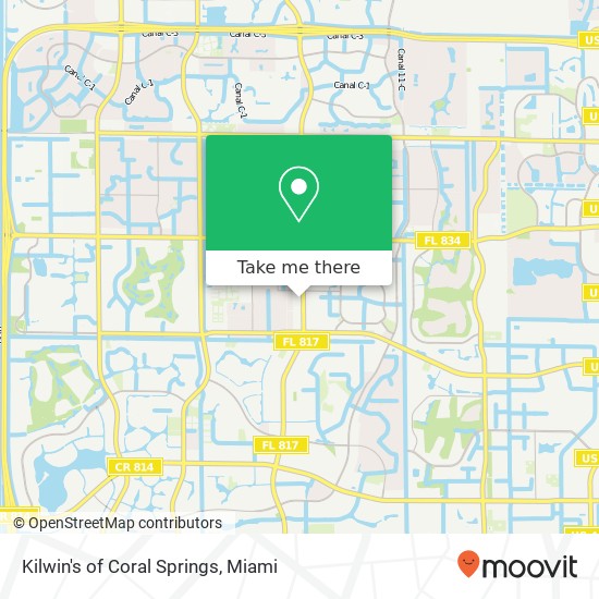 Kilwin's of Coral Springs map