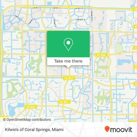 Mapa de Kilwin's of Coral Springs