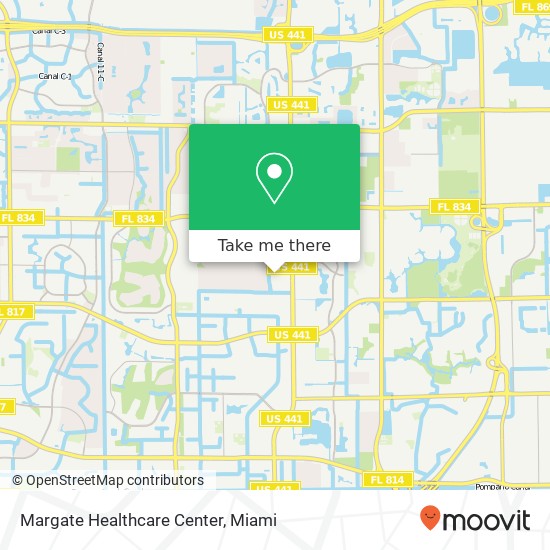 Margate Healthcare Center map