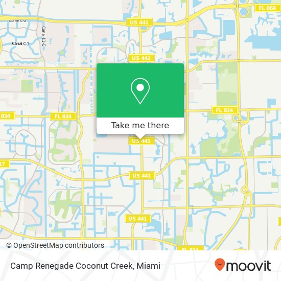 Camp Renegade Coconut Creek map