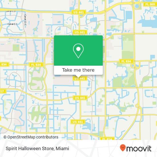 Spirit Halloween Store map