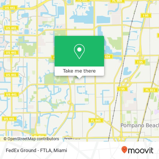 Mapa de FedEx Ground - FTLA
