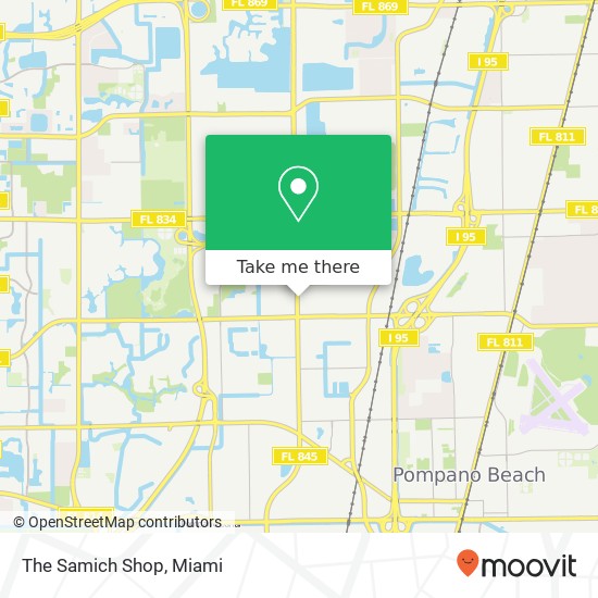 The Samich Shop map