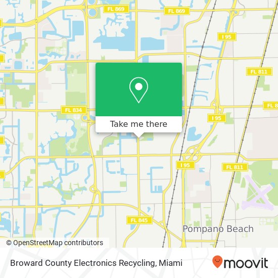 Broward County Electronics Recycling map