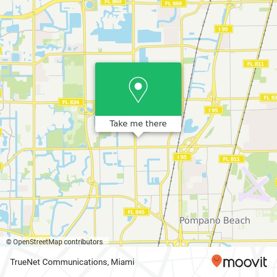 Mapa de TrueNet Communications