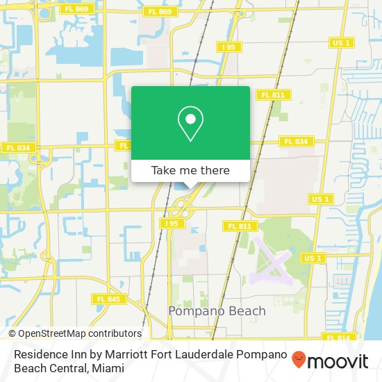 Residence Inn by Marriott Fort Lauderdale Pompano Beach Central map