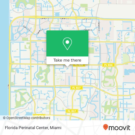 Florida Perinatal Center map