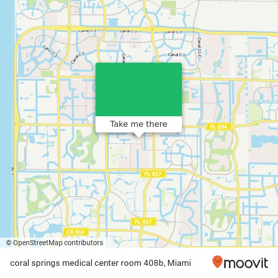 coral springs medical center room 408b map