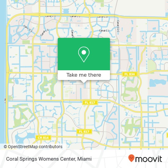 Coral Springs Womens Center map