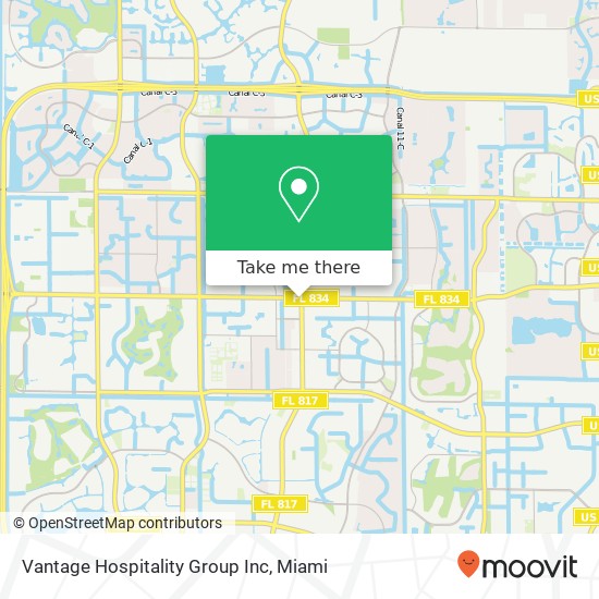 Vantage Hospitality Group Inc map