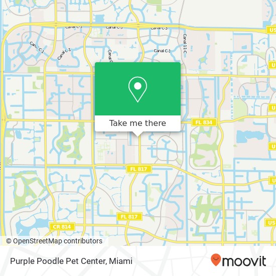 Mapa de Purple Poodle Pet Center