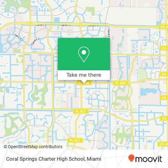 Coral Springs Charter High School map