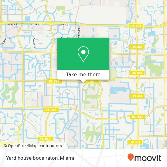 Mapa de Yard house boca raton