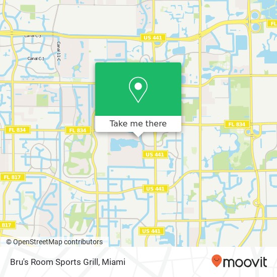 Bru's Room Sports Grill map