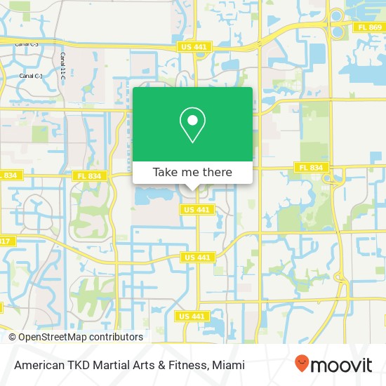 Mapa de American TKD Martial Arts & Fitness