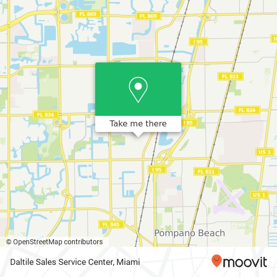 Mapa de Daltile Sales Service Center