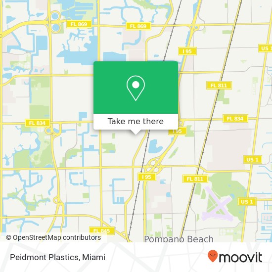 Peidmont Plastics map