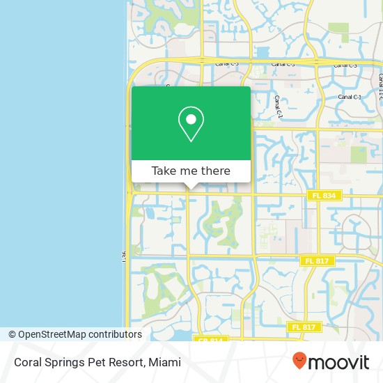 Mapa de Coral Springs Pet Resort