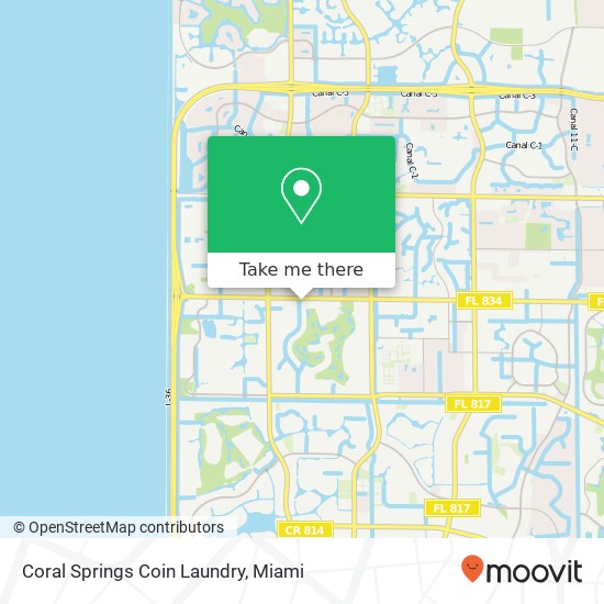 Mapa de Coral Springs Coin Laundry