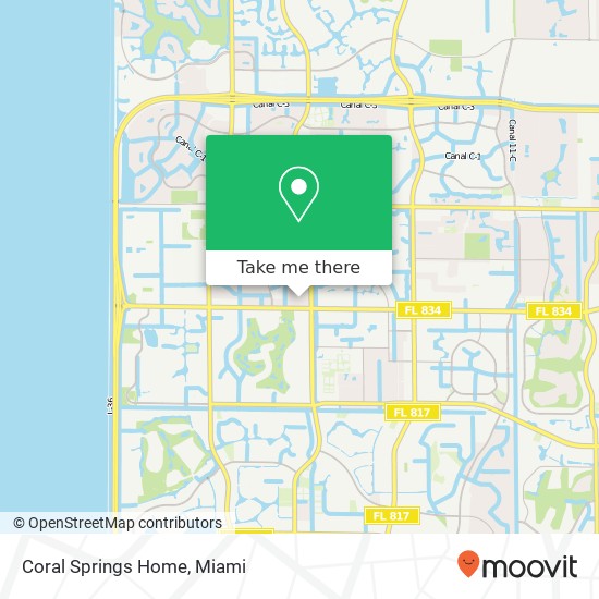 Coral Springs Home map