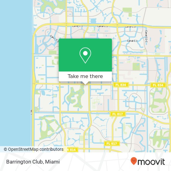 Barrington Club map