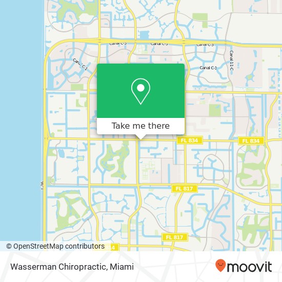 Wasserman Chiropractic map