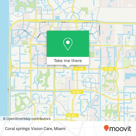 Mapa de Coral springs Vision Care