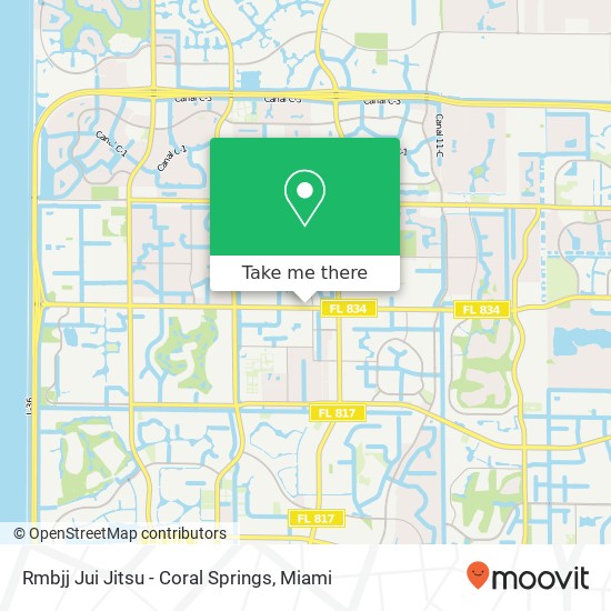 Mapa de Rmbjj Jui Jitsu - Coral Springs