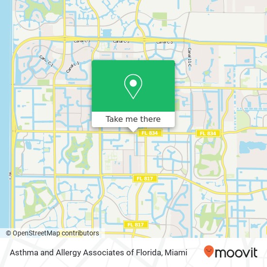 Asthma and Allergy Associates of Florida map