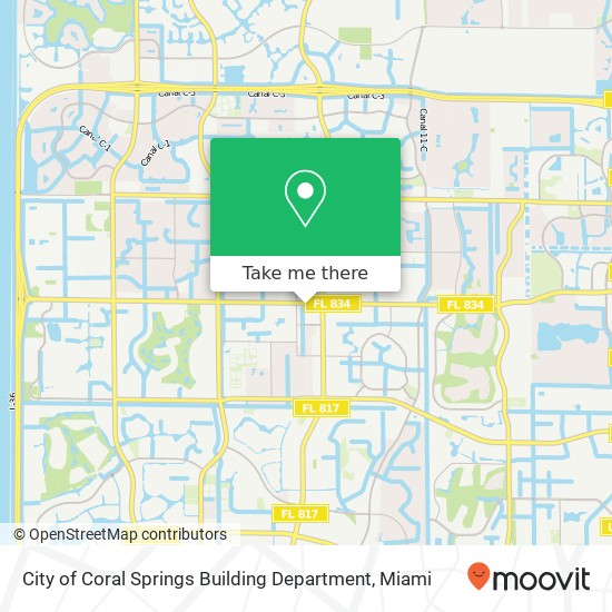 City of Coral Springs Building Department map