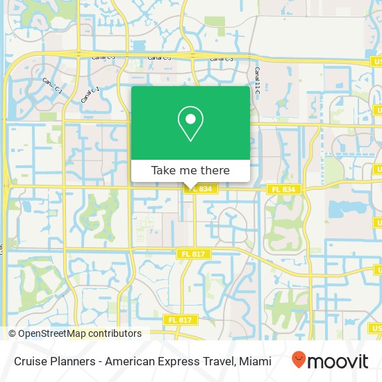 Mapa de Cruise Planners - American Express Travel