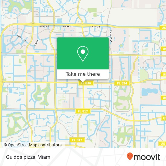 Guidos pizza map