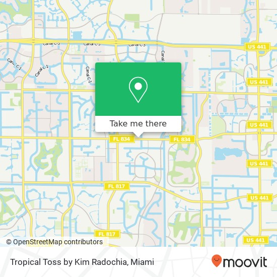 Tropical Toss by Kim Radochia map