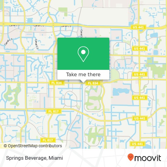 Springs Beverage map