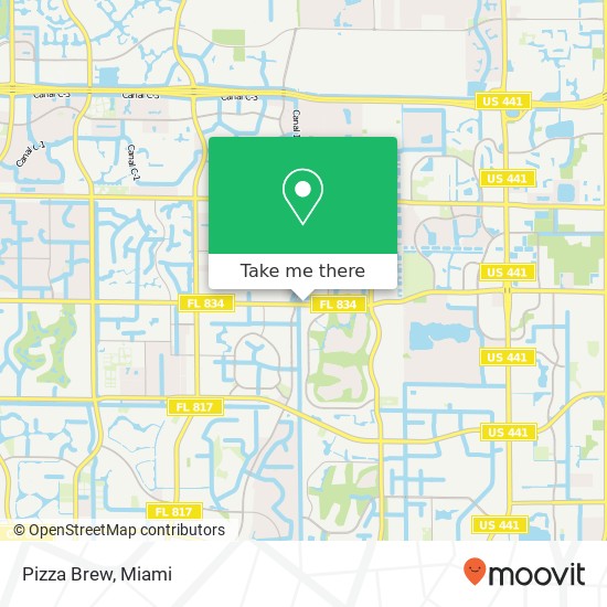 Pizza  Brew map