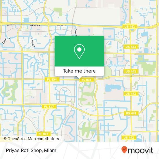 Mapa de Priya's Roti Shop