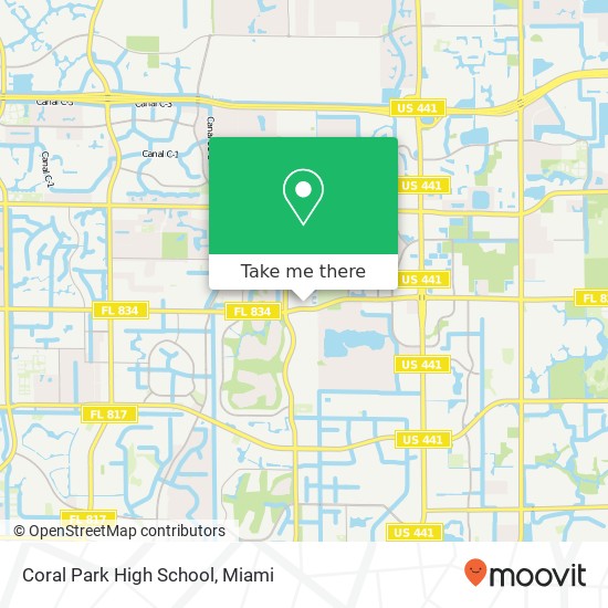 Coral Park High School map