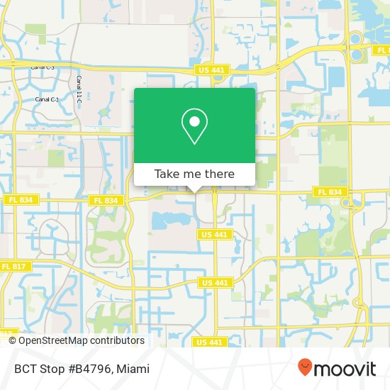 Mapa de BCT Stop #B4796