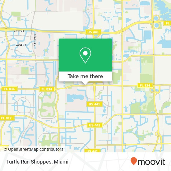 Mapa de Turtle Run Shoppes