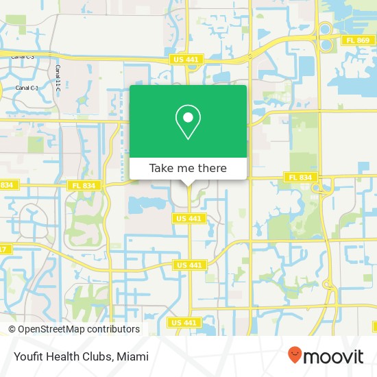 Youfit Health Clubs map