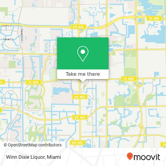 Mapa de Winn Dixie Liquor