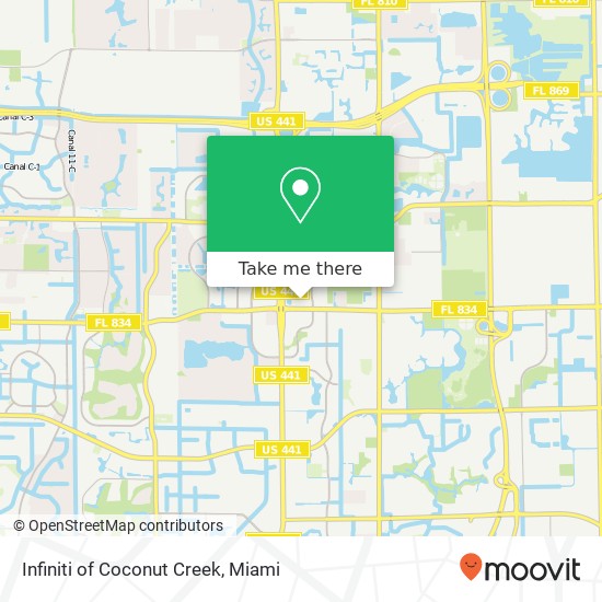 Mapa de Infiniti of Coconut Creek